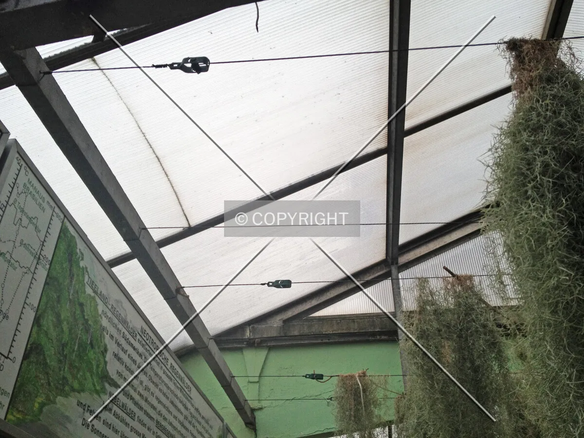 A fiberglass roof
