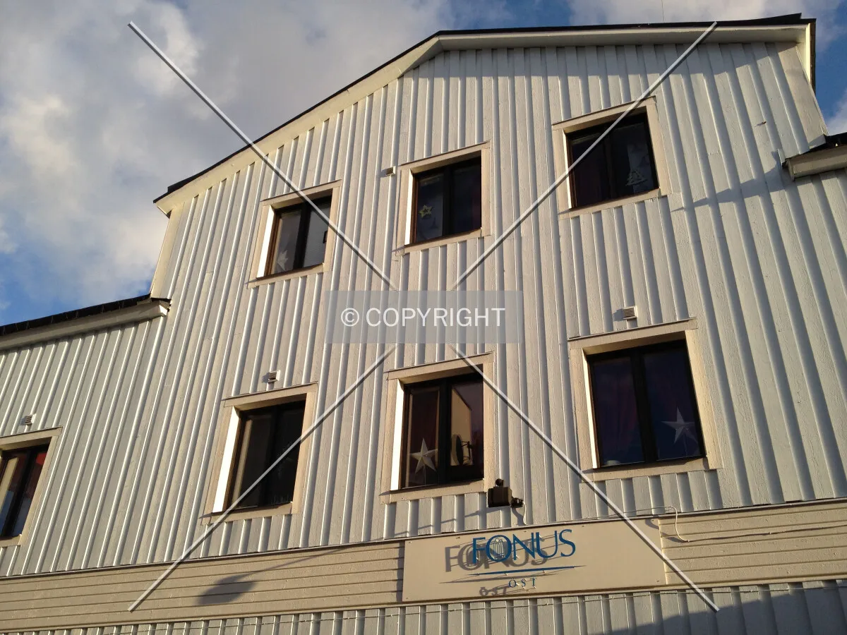 A wooden facade