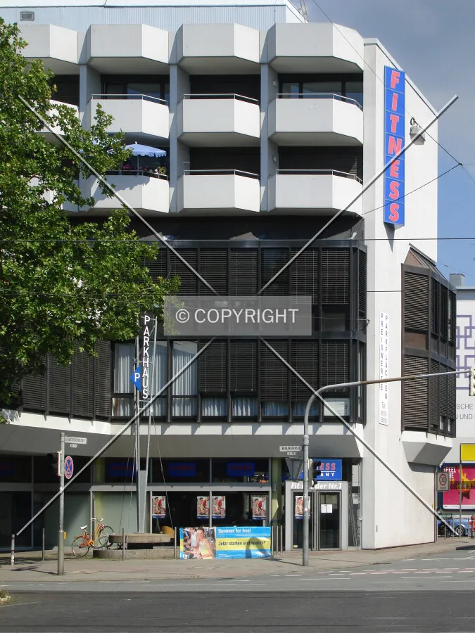 Right side of the building