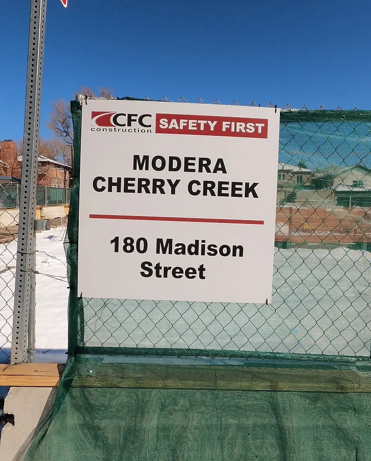 Construction signage