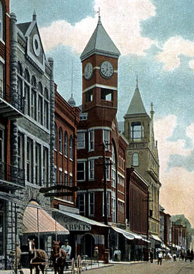 Vintage view from the southwest