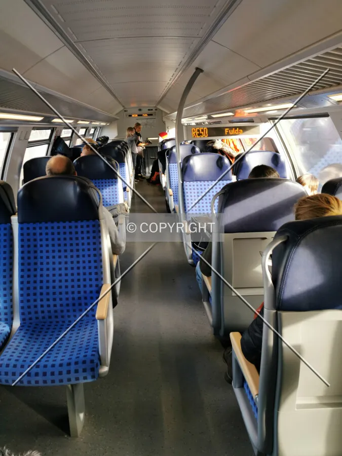 RE50 - Inside a Deutsche Bahn regional train