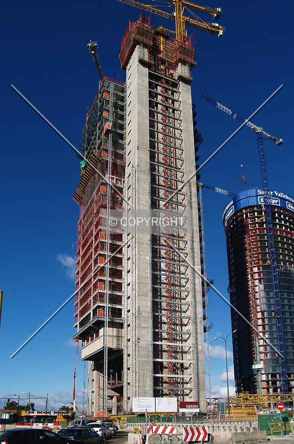 View from across Paseo de la Castellana