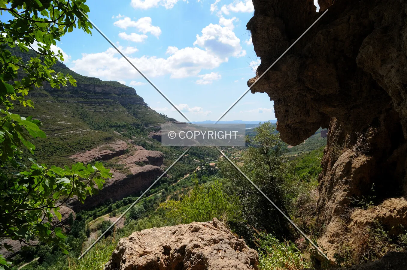 Panoramic view from Sant Miquel del Fai