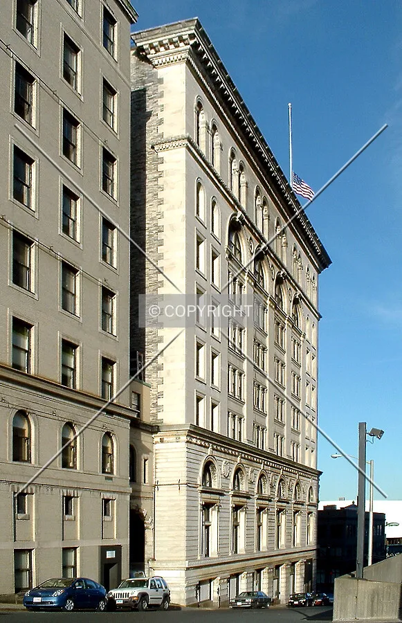 View from the west along Walnut Street