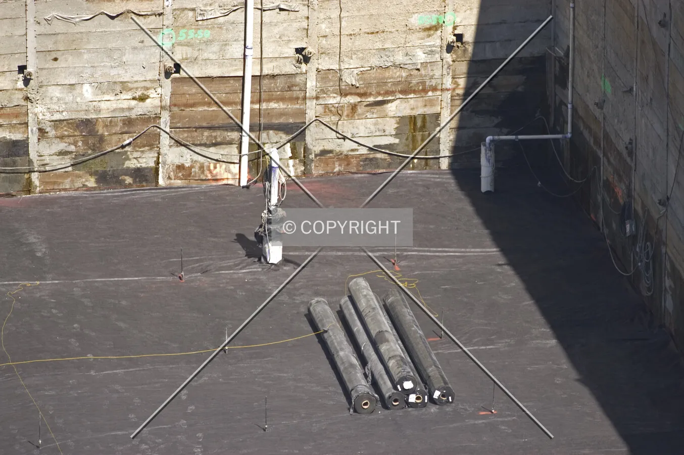 Southeast corner of the excavation pit