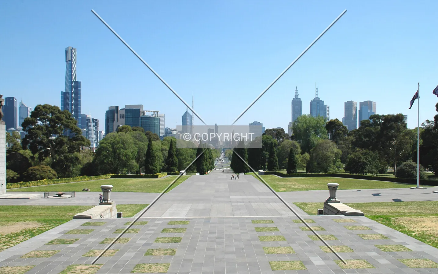 View from the Anzac Memorial