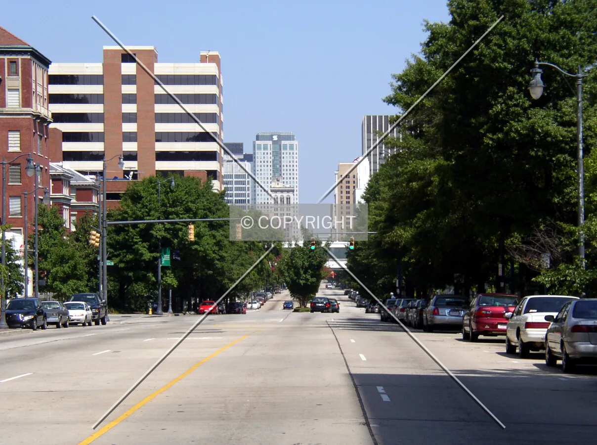 Looking north from University Boulevard