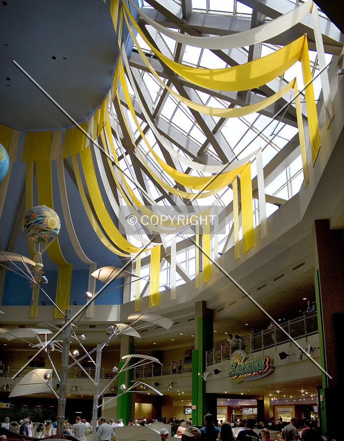 Interior view of the restaurants' seating area