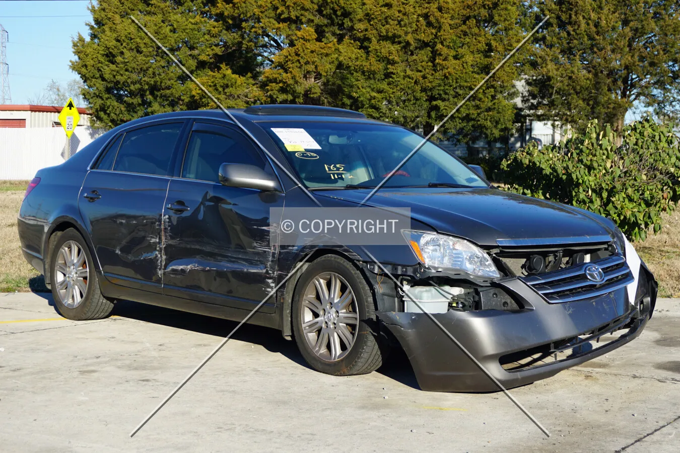 A damaged Toyota Avalon; November 12, 2015