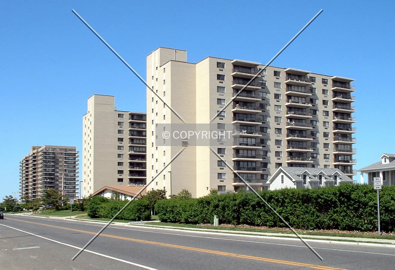 Ocean Drive high-rises from the southwest