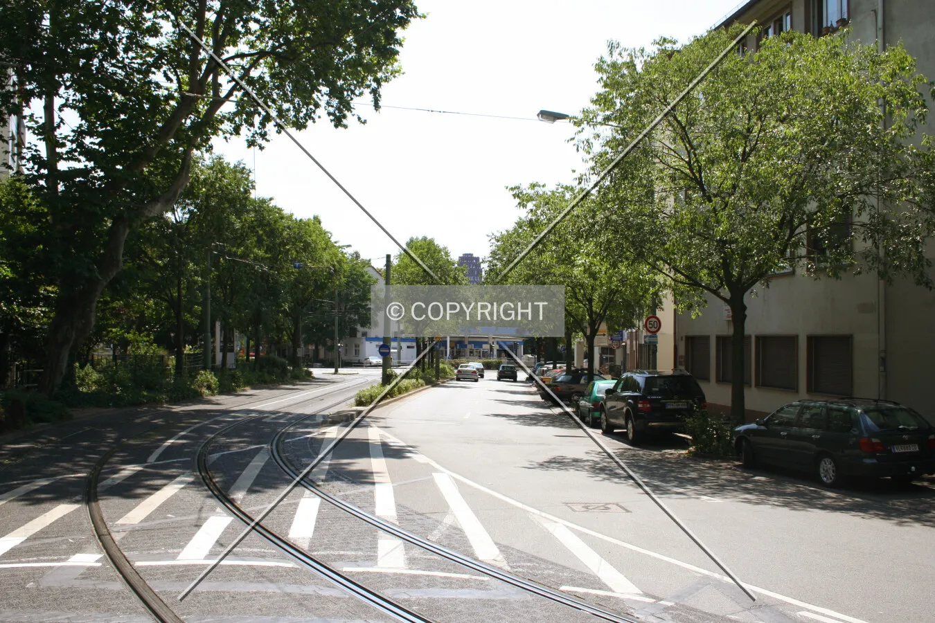 Looking south, with Main Plaza on the same axis in the distance