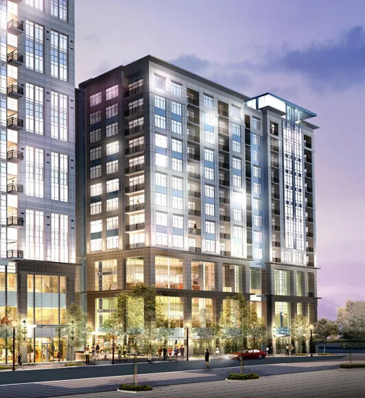 Rendered view from the northwest