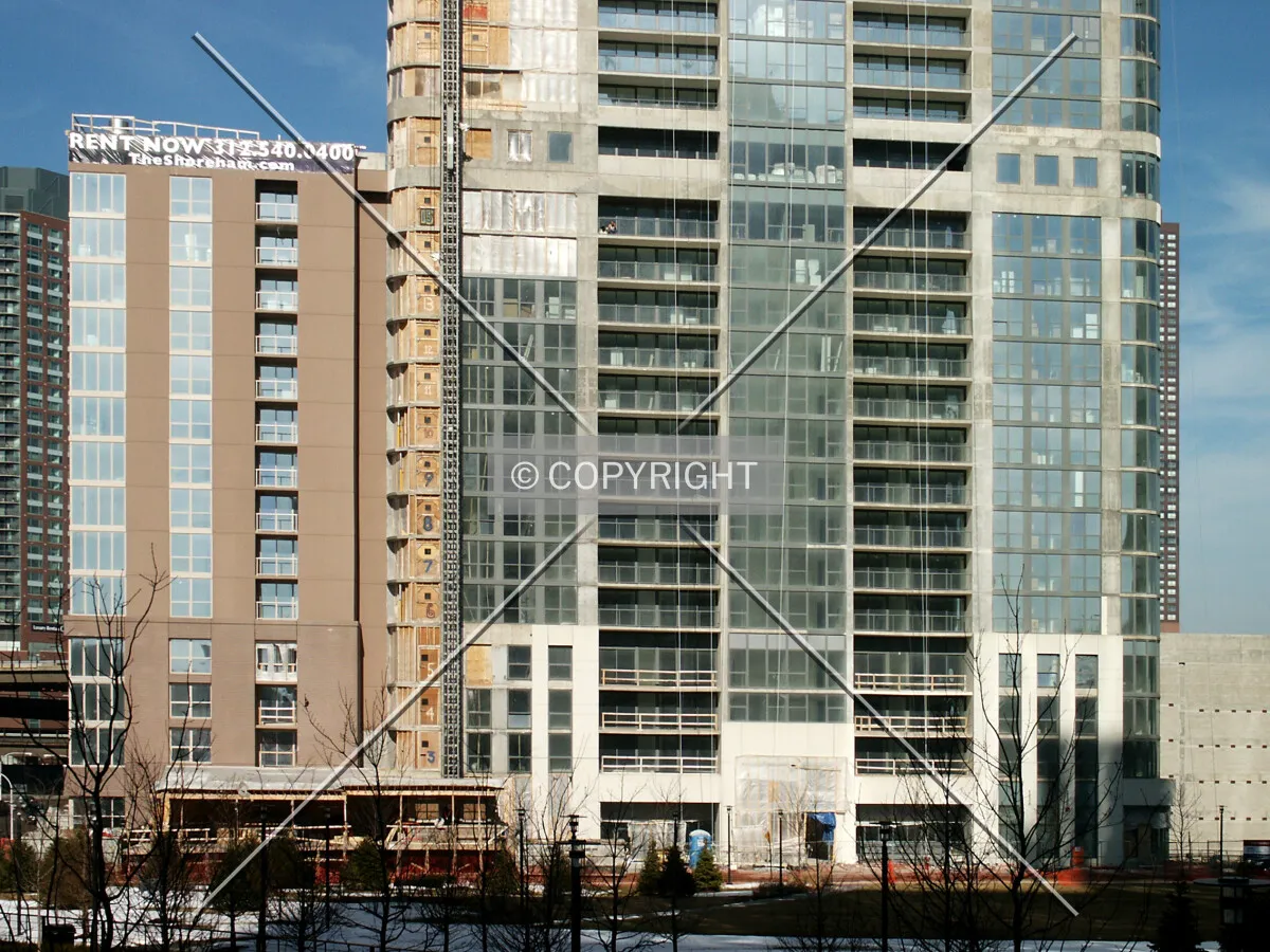 Lower floors from across Harbor Park