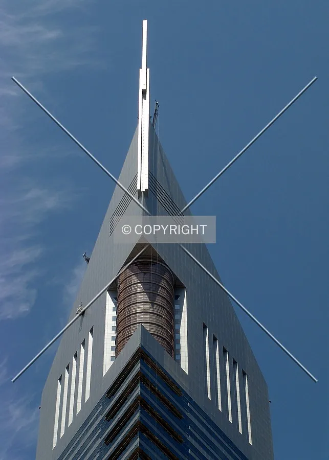 The top viewed from across Sheikh Zayed Road