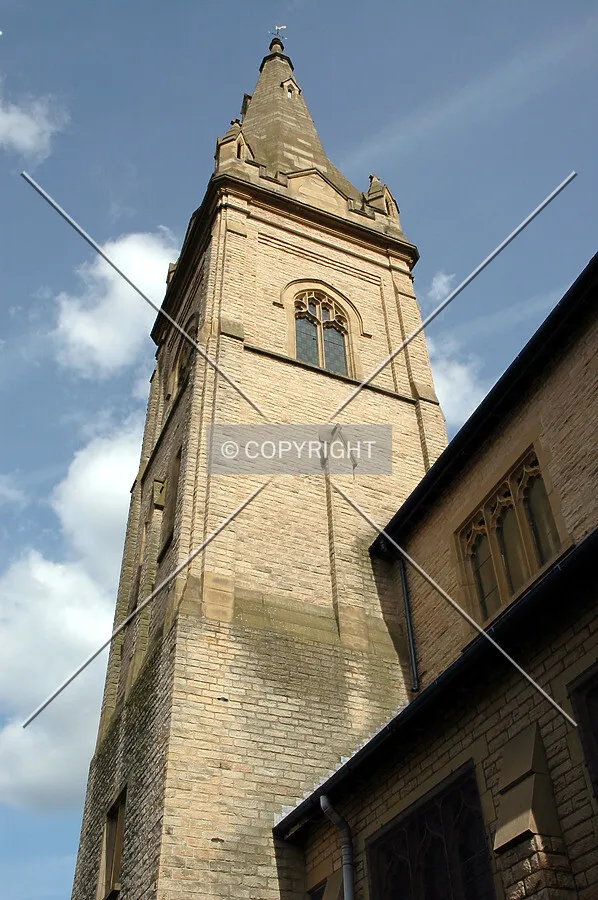 Looking up from the west