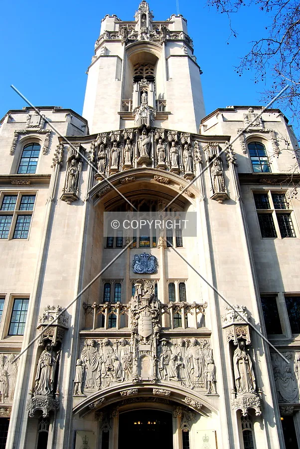 Looking up by the main entrance