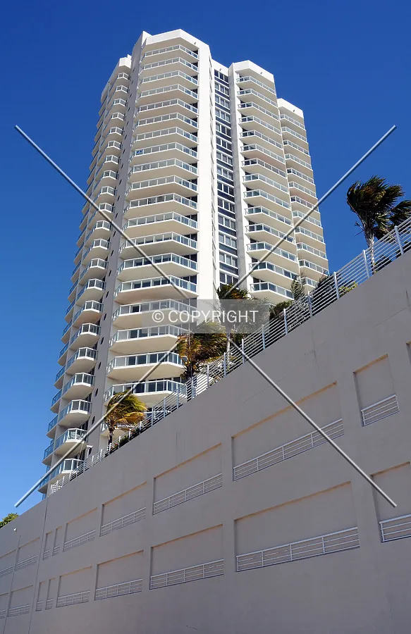 Looking up from the southwest