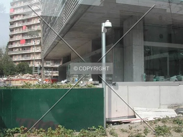 View of the unfinished entrance