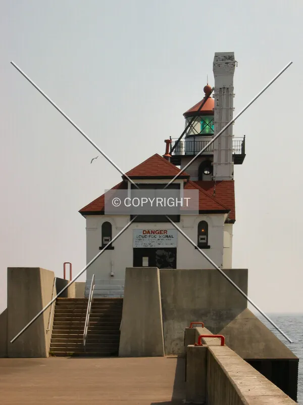 View to the east along the South Breakwater of the Duluth Ship Canal