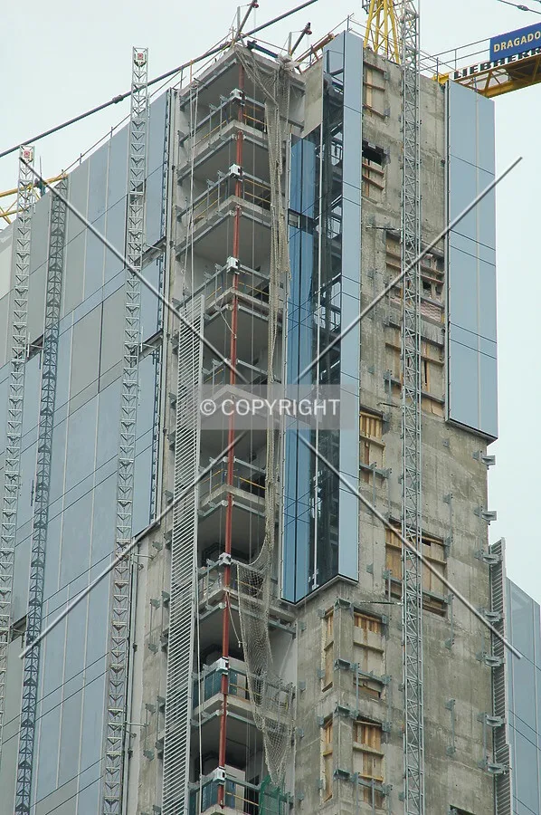 Glass over concrete core