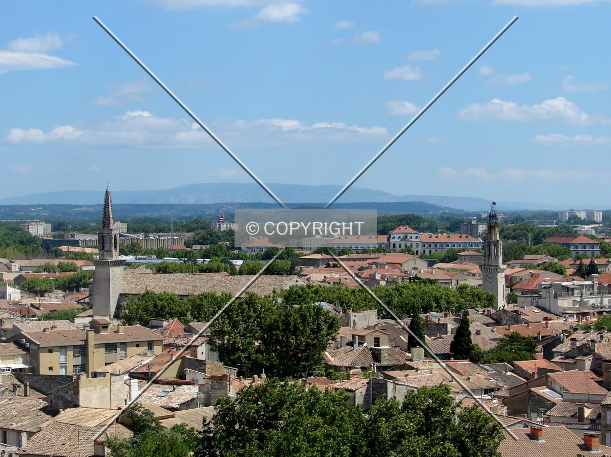 View east from Rocher des Doms