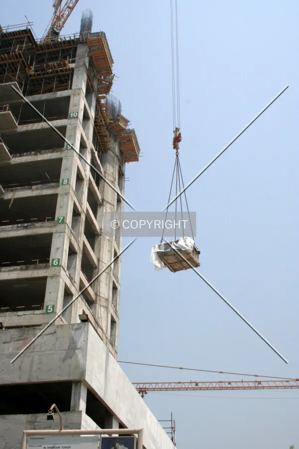 View of the construction equipment