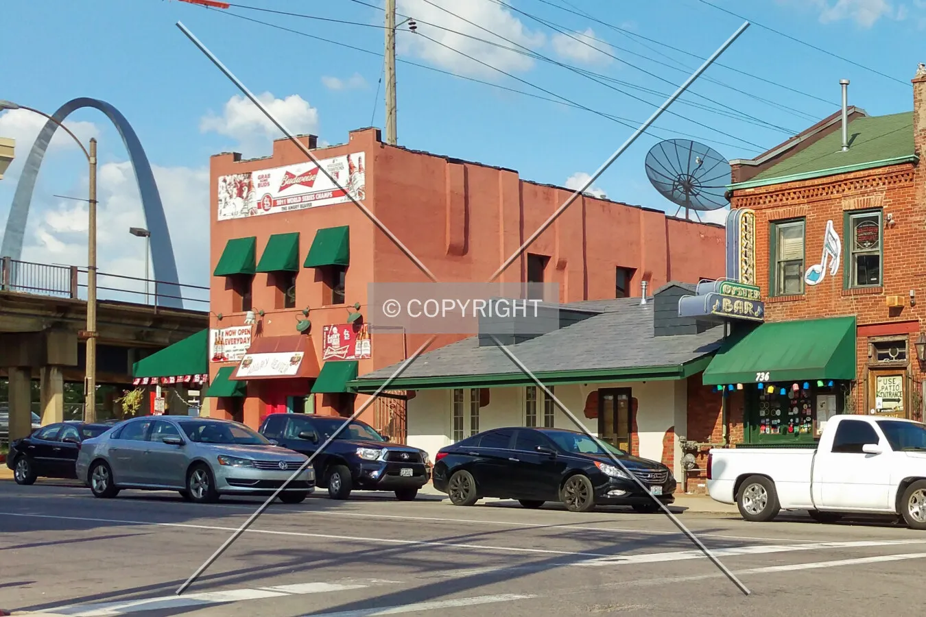 View from the southwest; August 12, 2015