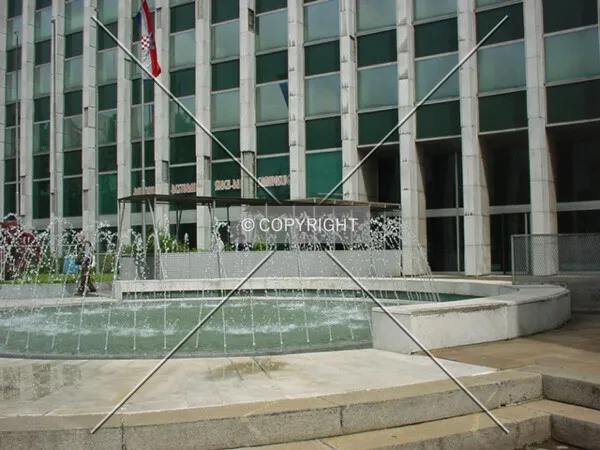 Fountain in front of the entrance