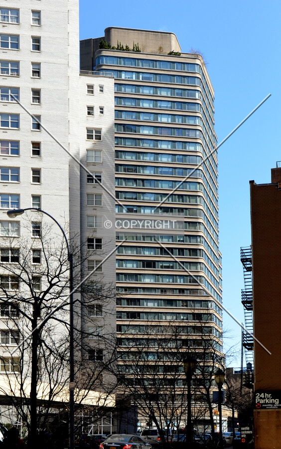 View from the northwest at Amsterdam Avenue and 68th Street
