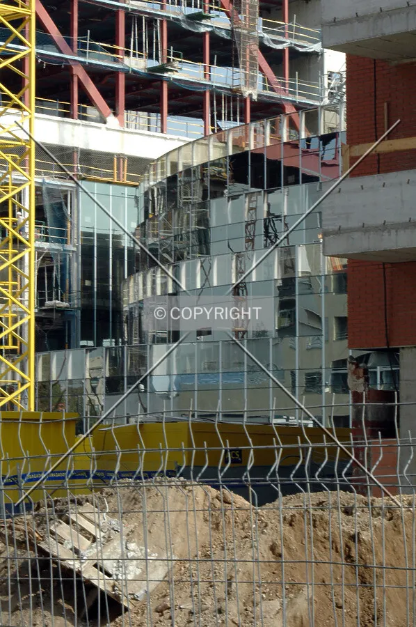 Finished curtain wall