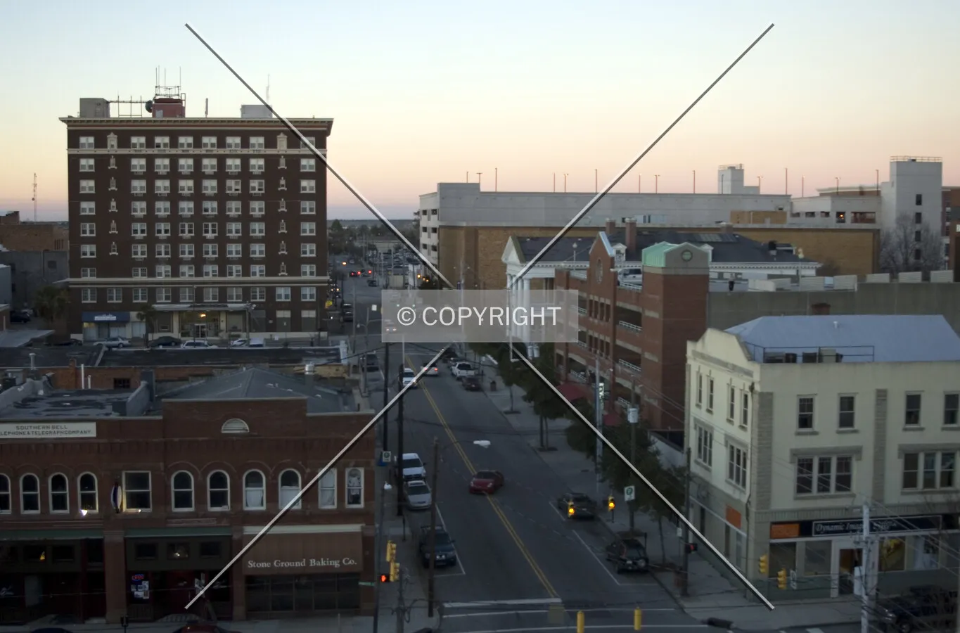 Looking north down 3rd Street