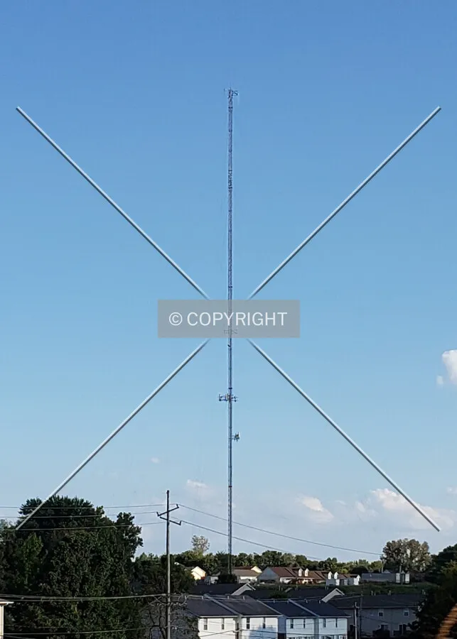 Distant view from the west; October 2, 2019