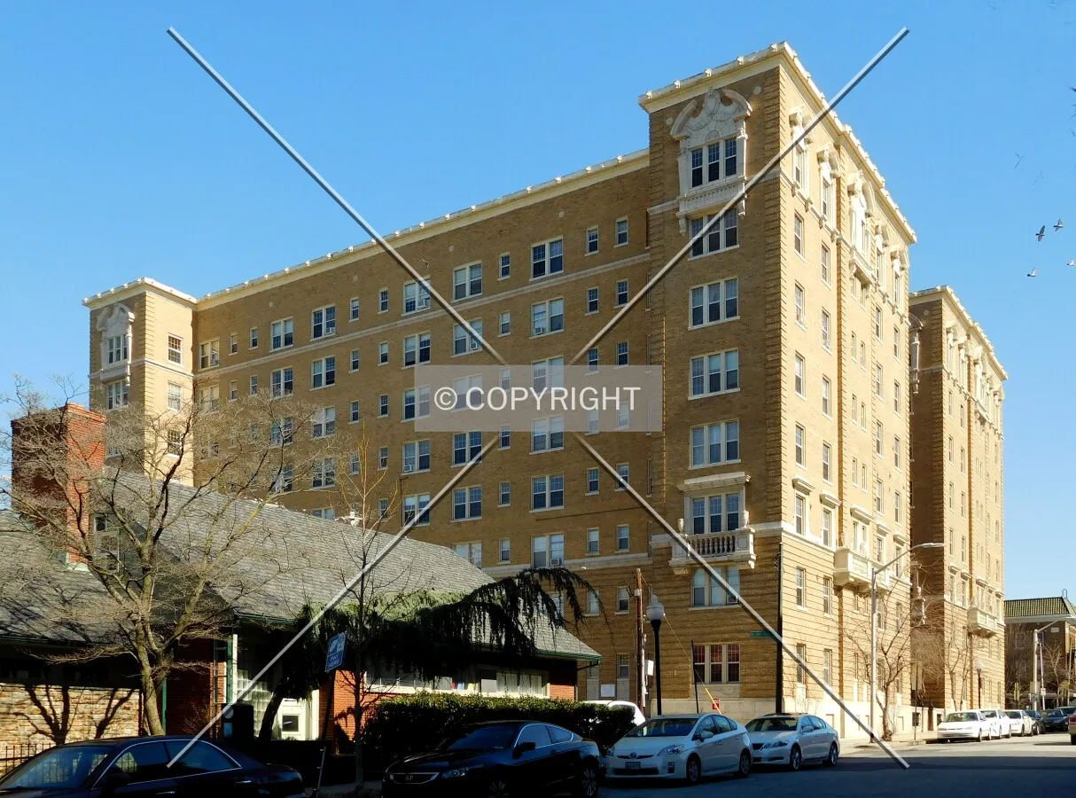 From across East 31st Street to the west