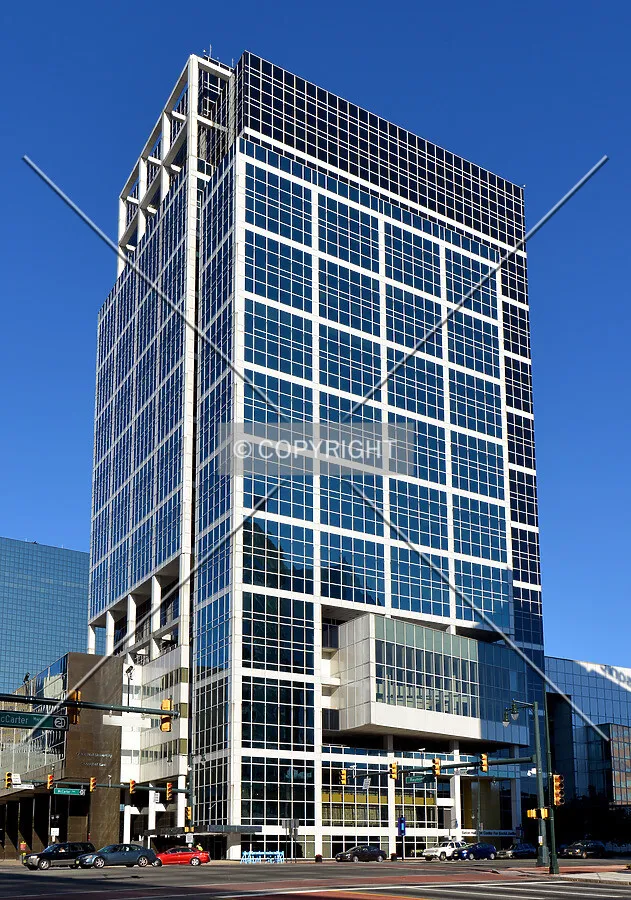 View from the southeast at Raymond Boulevard and McCarter Highway