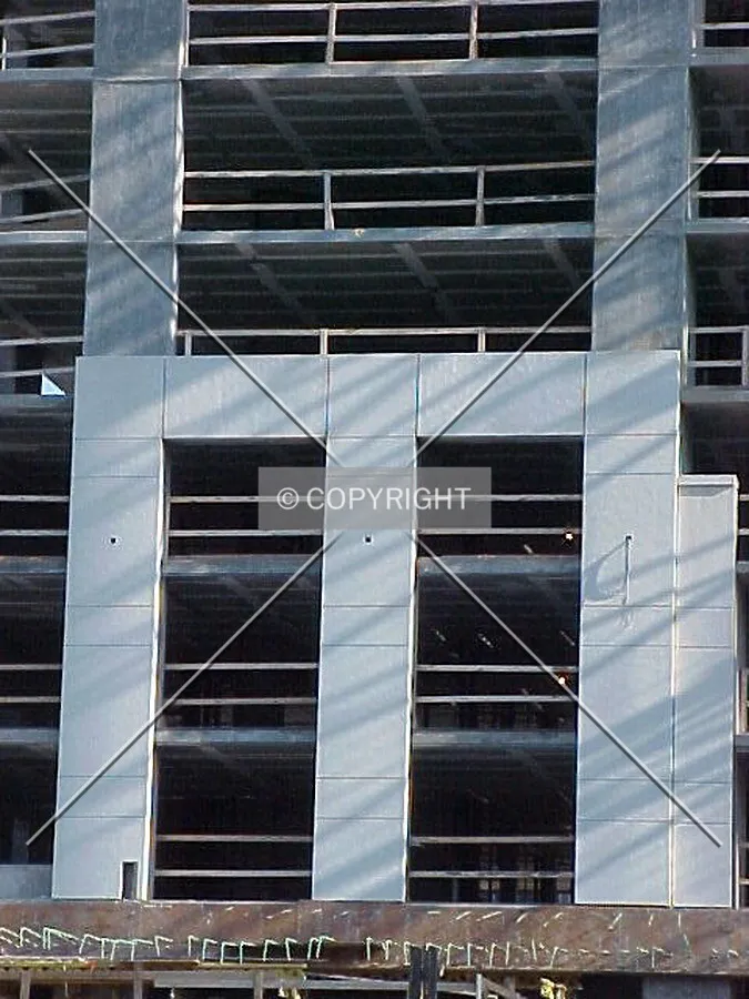 Prefabricated concrete facade panel cladding