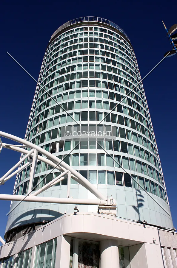 Looking up from the base