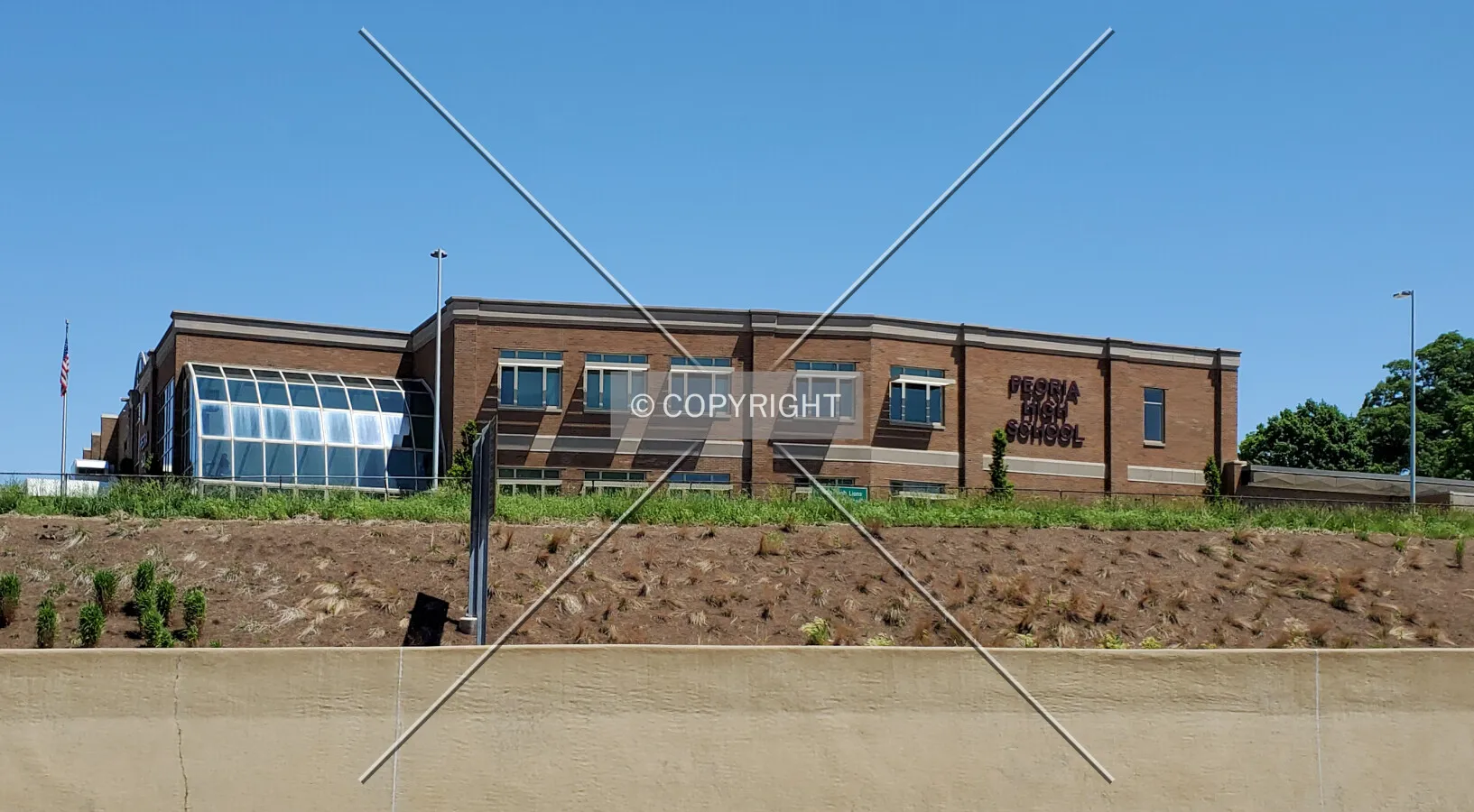 Southwest view; June 6, 2020