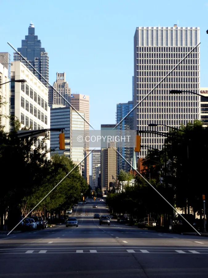 Looking south toward downtown