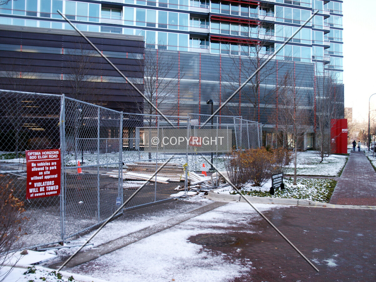 East side of the base from Elgin Road