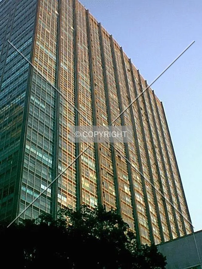 Building facade in the afternoon