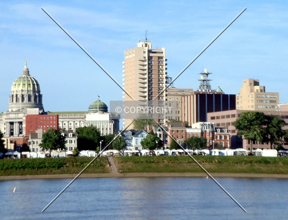 View from the southwest across the Susquehanna River