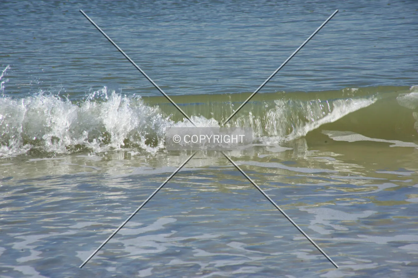 Water waves on a shore