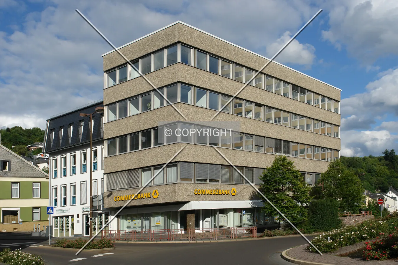 Commerbank branch in an office building