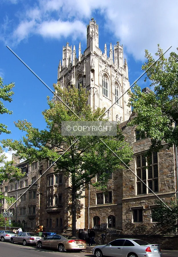 View from the southwest across York Street