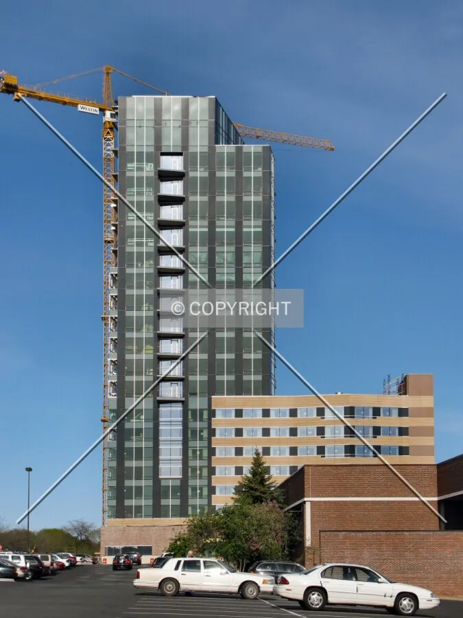 West elevation from the Galleria