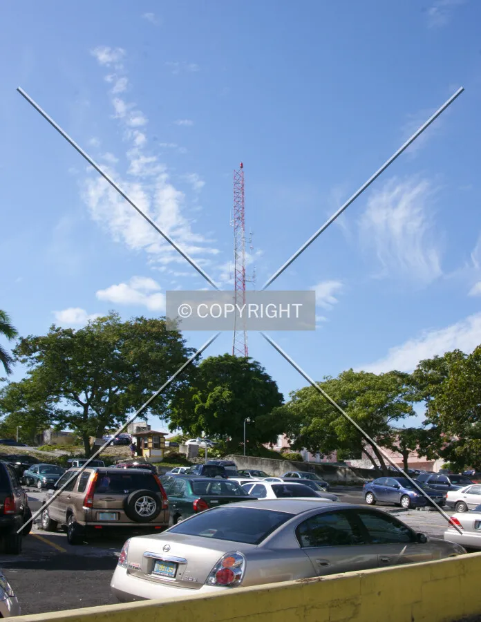 Communication mast in Nassau