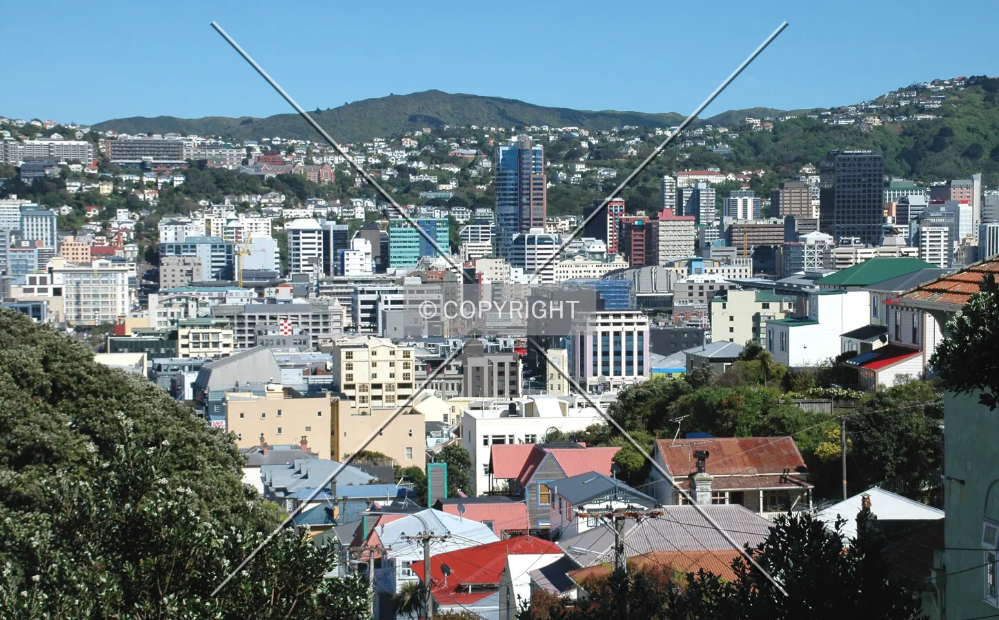View from the base of Mount Victoria