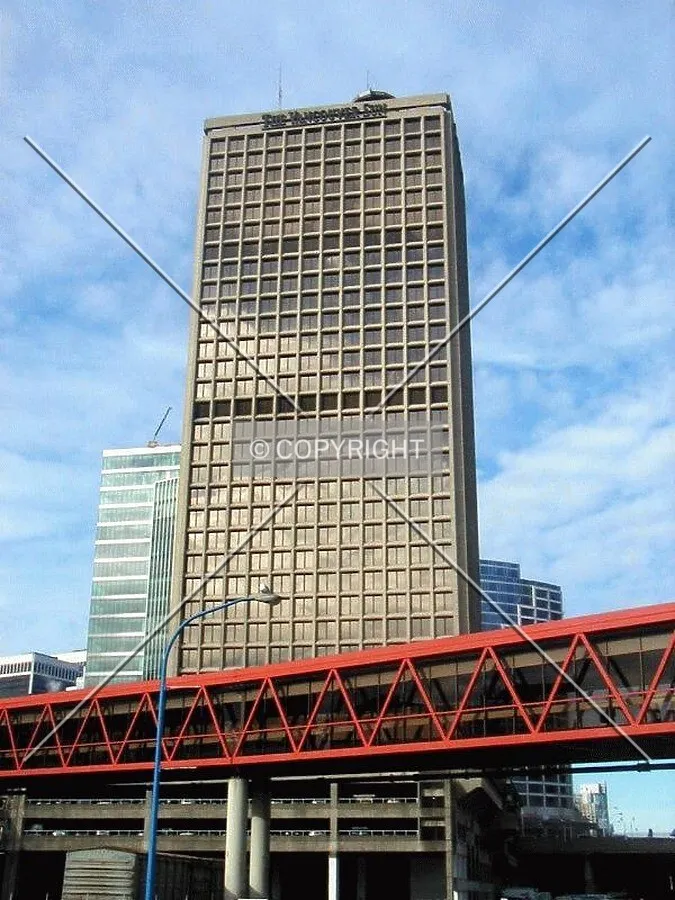 Rising above the SeaBus walkway