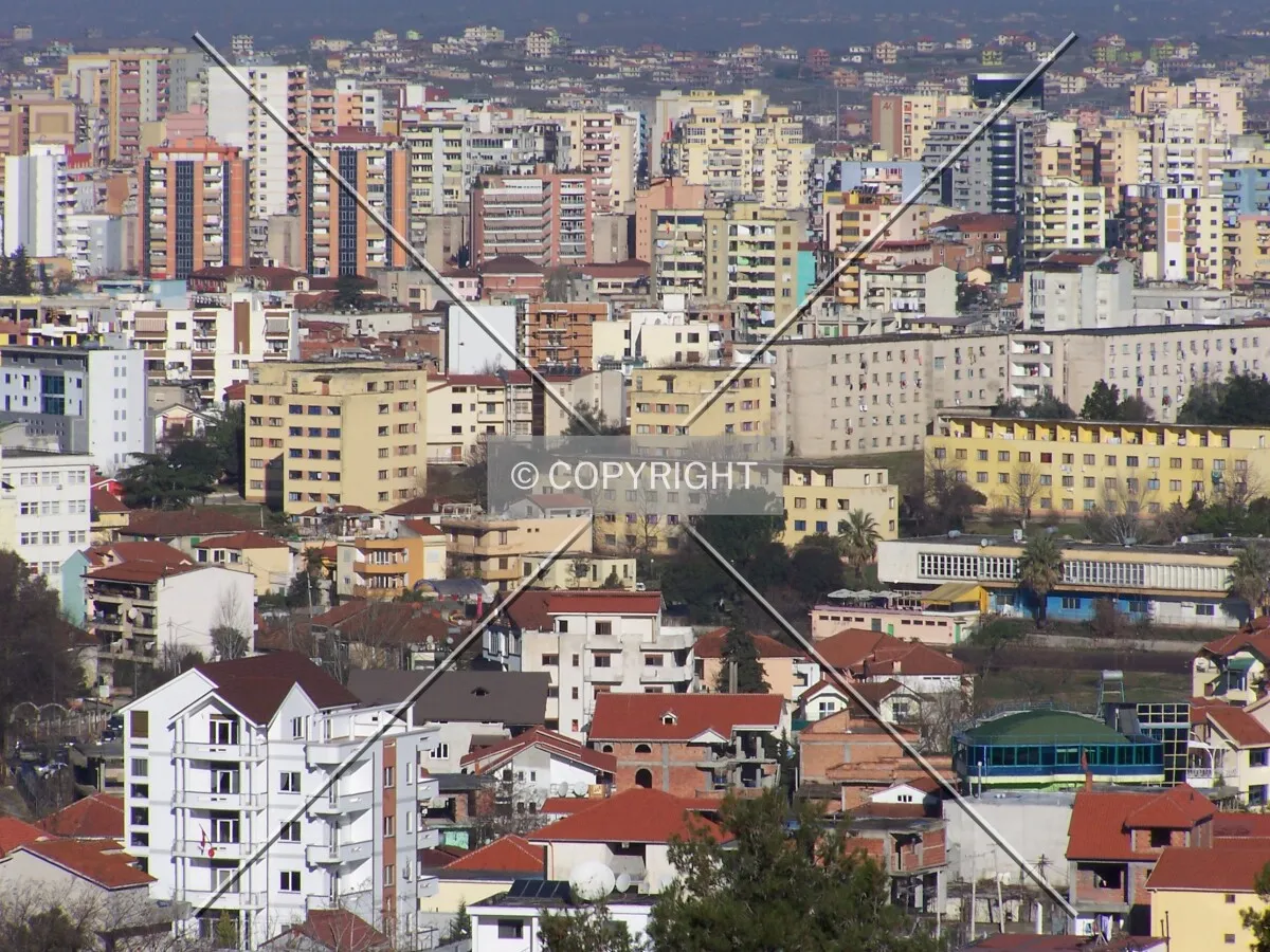 View from the surrounding mountains